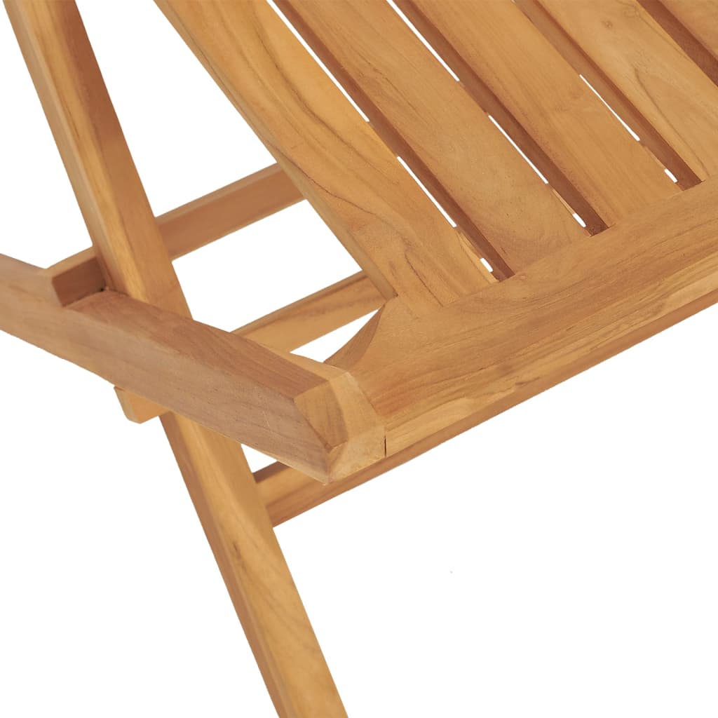 vidaXL Folding Patio Chairs 4 pcs 18.5"x18.5"x35" Solid Wood Teak-3