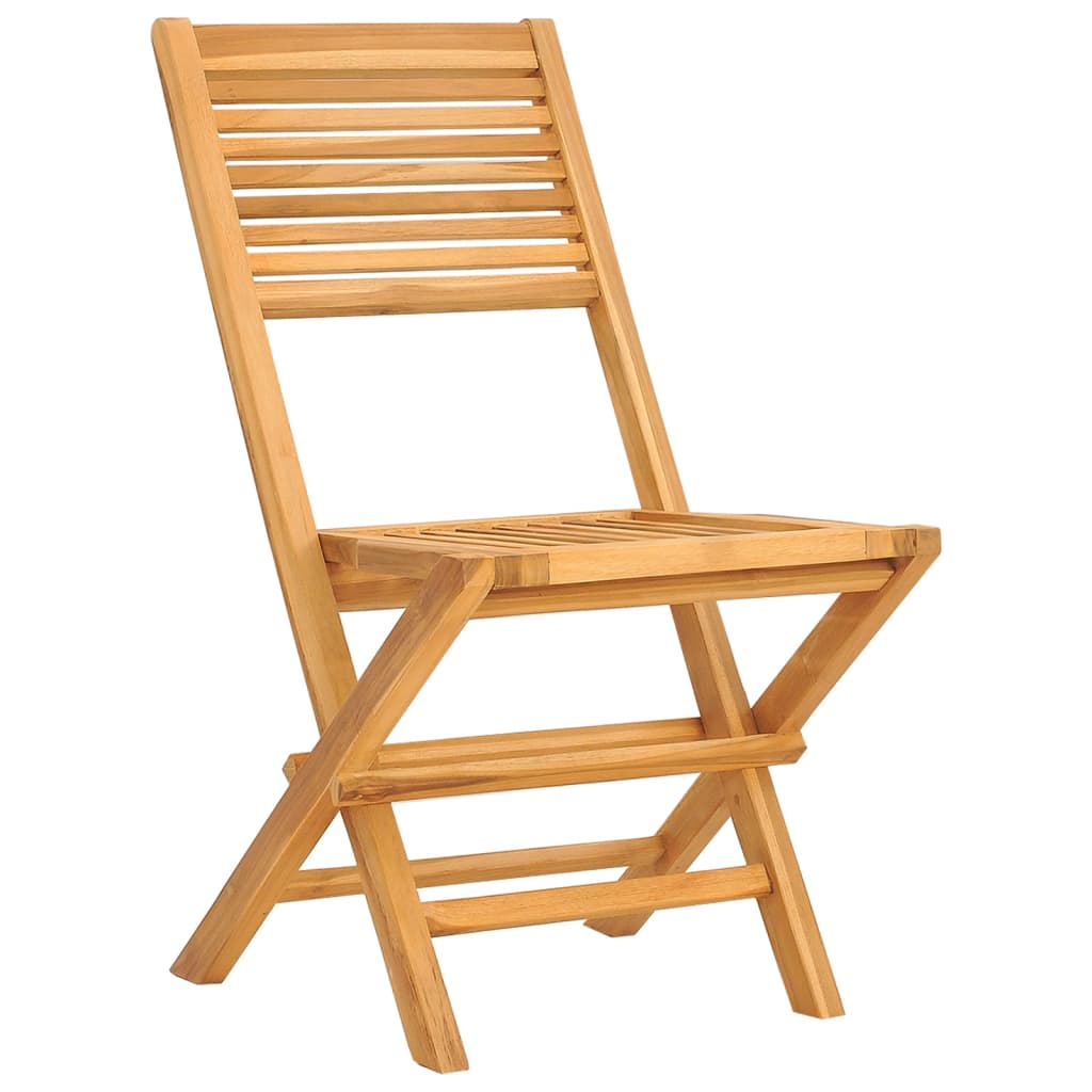 vidaXL Folding Patio Chairs 6 pcs 18.5"x24.4"x35.4" Solid Wood Teak-2