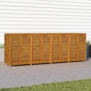 vidaXL Patio Storage Box Outdoor Lockable Storage Tool Chest Solid Wood Acacia-15