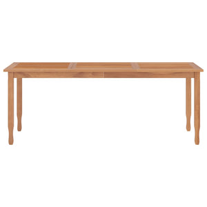 vidaXL Dining Table Rectangular Dining Room Table Furniture Solid Wood Teak-18