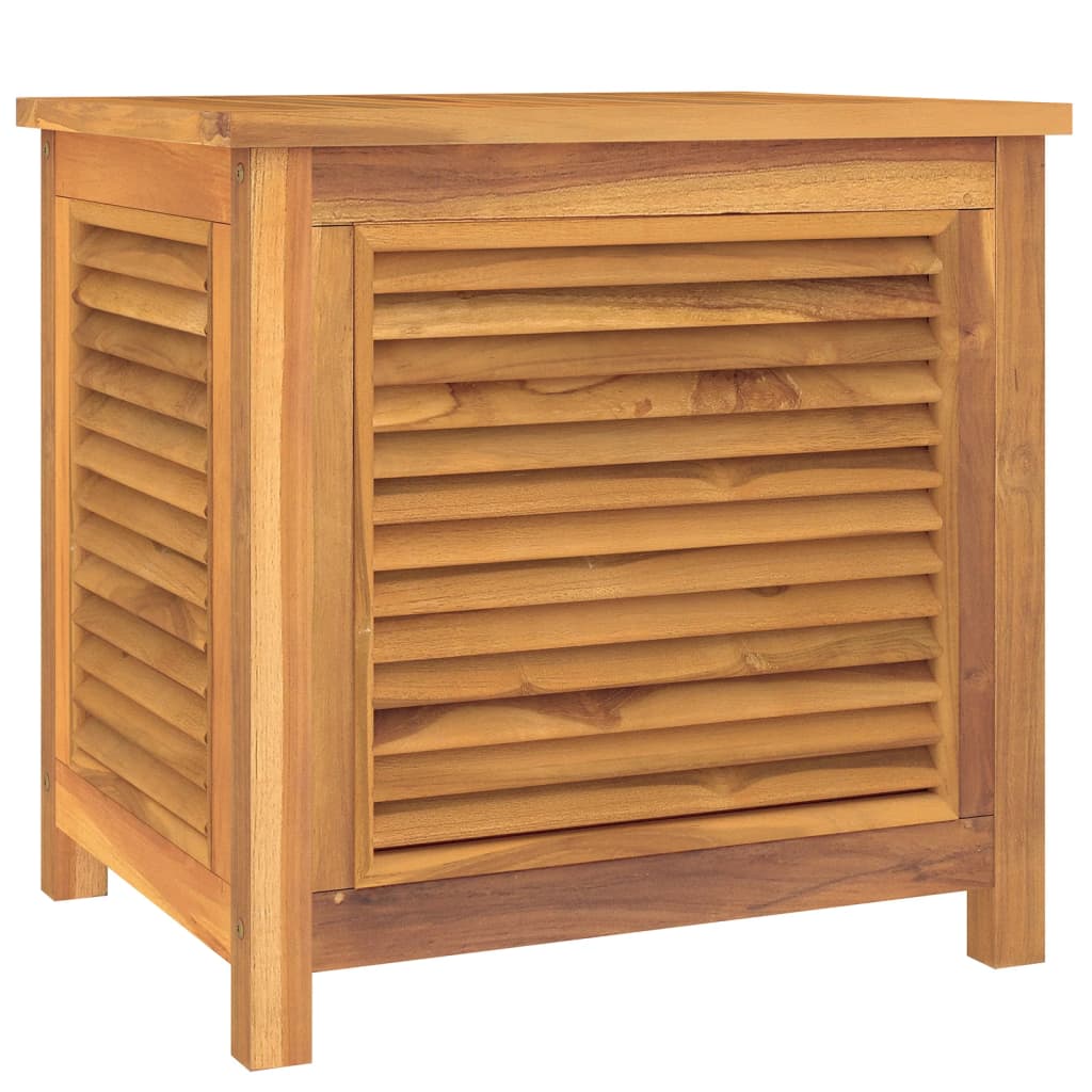 vidaXL Patio Storage Box Outdoor Cushion Storage with Bag Solid Wood Teak-0