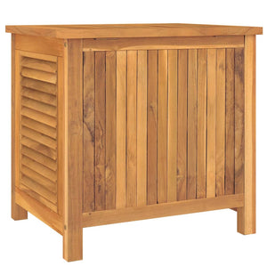 vidaXL Patio Storage Box Outdoor Cushion Storage with Bag Solid Wood Teak-40