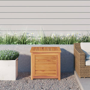 vidaXL Patio Storage Box Outdoor Cushion Storage with Bag Solid Wood Teak-10