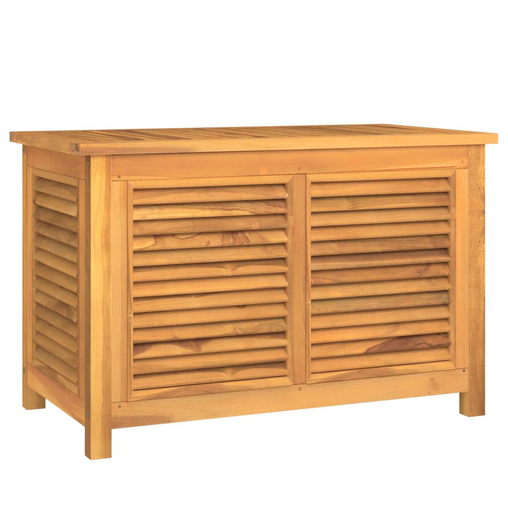 vidaXL Patio Storage Box Outdoor Cushion Storage with Bag Solid Wood Teak-9