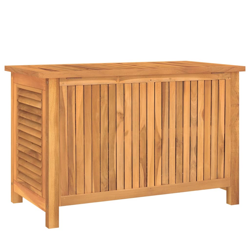 vidaXL Patio Storage Box Outdoor Cushion Storage with Bag Solid Wood Teak-44