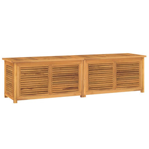 vidaXL Patio Storage Box Outdoor Cushion Storage with Bag Solid Wood Teak-8