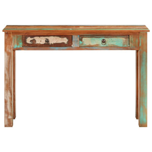 vidaXL Console Table 43.3"x11.8"x29.5" Solid Wood Reclaimed-1