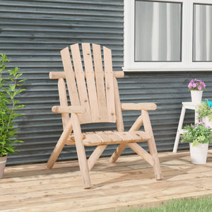 vidaXL Patio Chair 26.8"x33.9"x40.6" Solid Wood Spruce-0