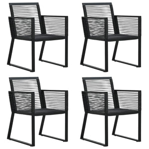 vidaXL Patio Dining Set Black Garden Outdoor Seating 3/5/7/9 Piece Multi Sizes-0