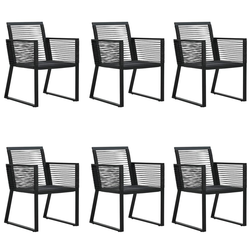 vidaXL Patio Dining Set Black Garden Outdoor Seating 3/5/7/9 Piece Multi Sizes-29