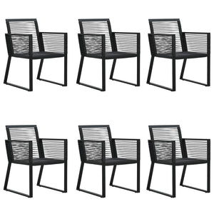 vidaXL Patio Dining Set Black Garden Outdoor Seating 3/5/7/9 Piece Multi Sizes-29