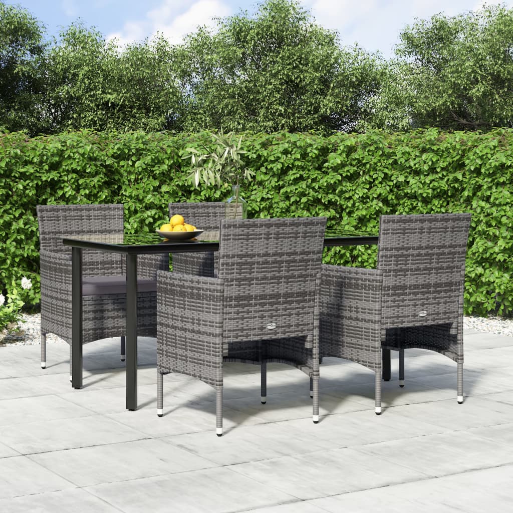 vidaXL Patio Dining Set Outdoor Dining Set Table and Chair Set for Garden-15