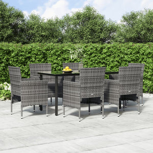 vidaXL Patio Dining Set Outdoor Dining Set Table and Chair Set for Garden-17