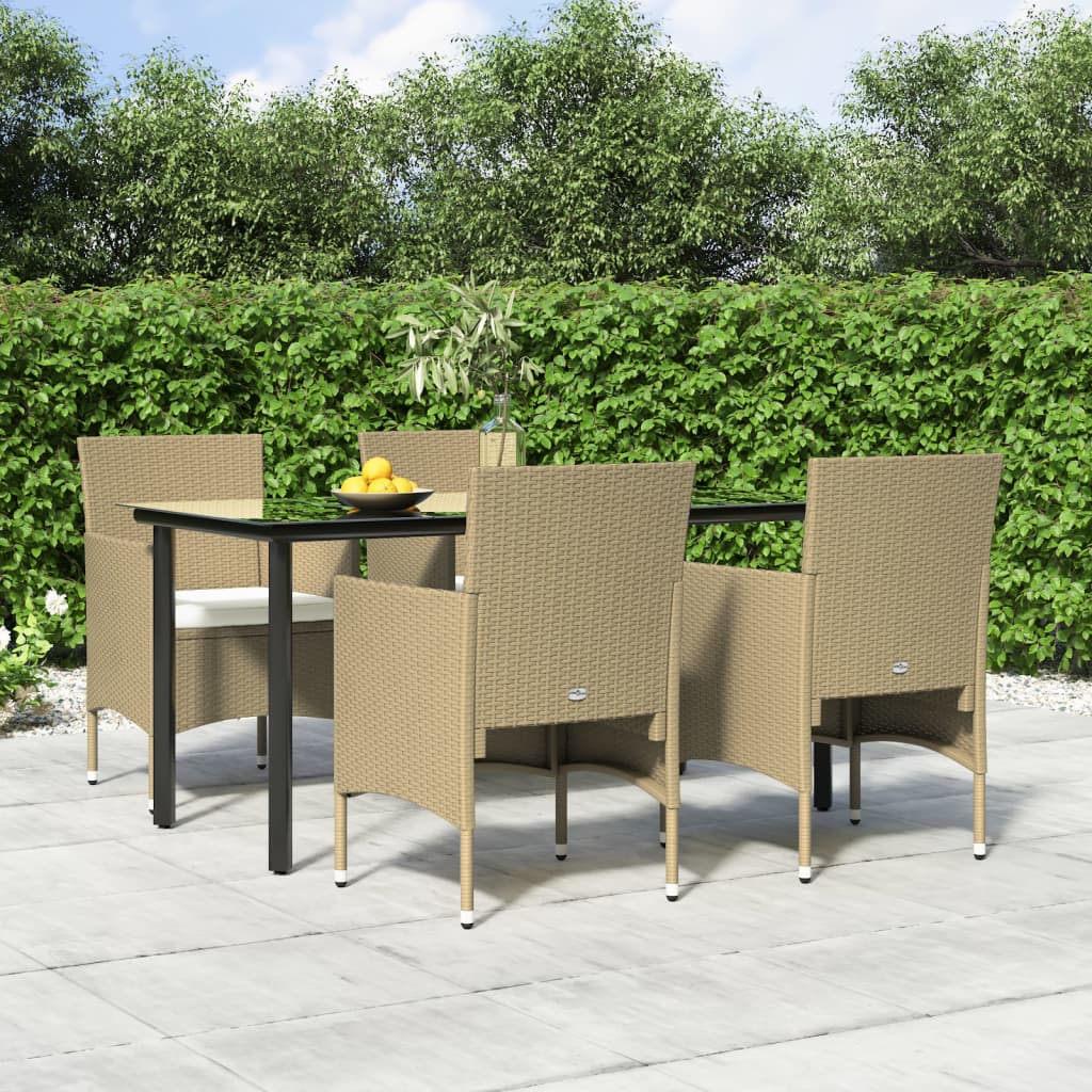 vidaXL Patio Dining Set Outdoor Dining Set Table and Chair Set for Garden-5