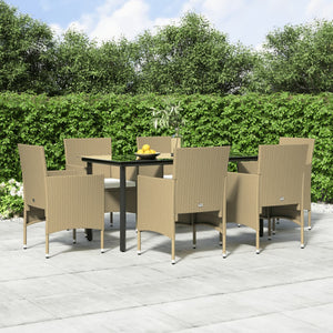 vidaXL Patio Dining Set Outdoor Dining Set Table and Chair Set for Garden-48