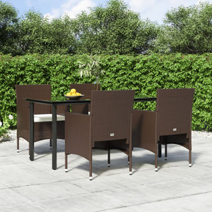 vidaXL Patio Dining Set Outdoor Dining Set Table and Chair Set for Garden-38