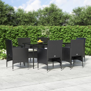 vidaXL Patio Dining Set Outdoor Dining Set Table and Chair Set for Garden-3