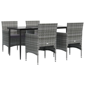 vidaXL Patio Dining Set Outdoor Dining Set Table and Chair Set for Garden-10