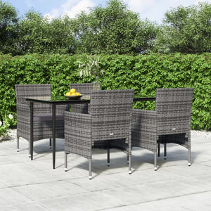 vidaXL Patio Dining Set Outdoor Dining Set Table and Chair Set for Garden-17