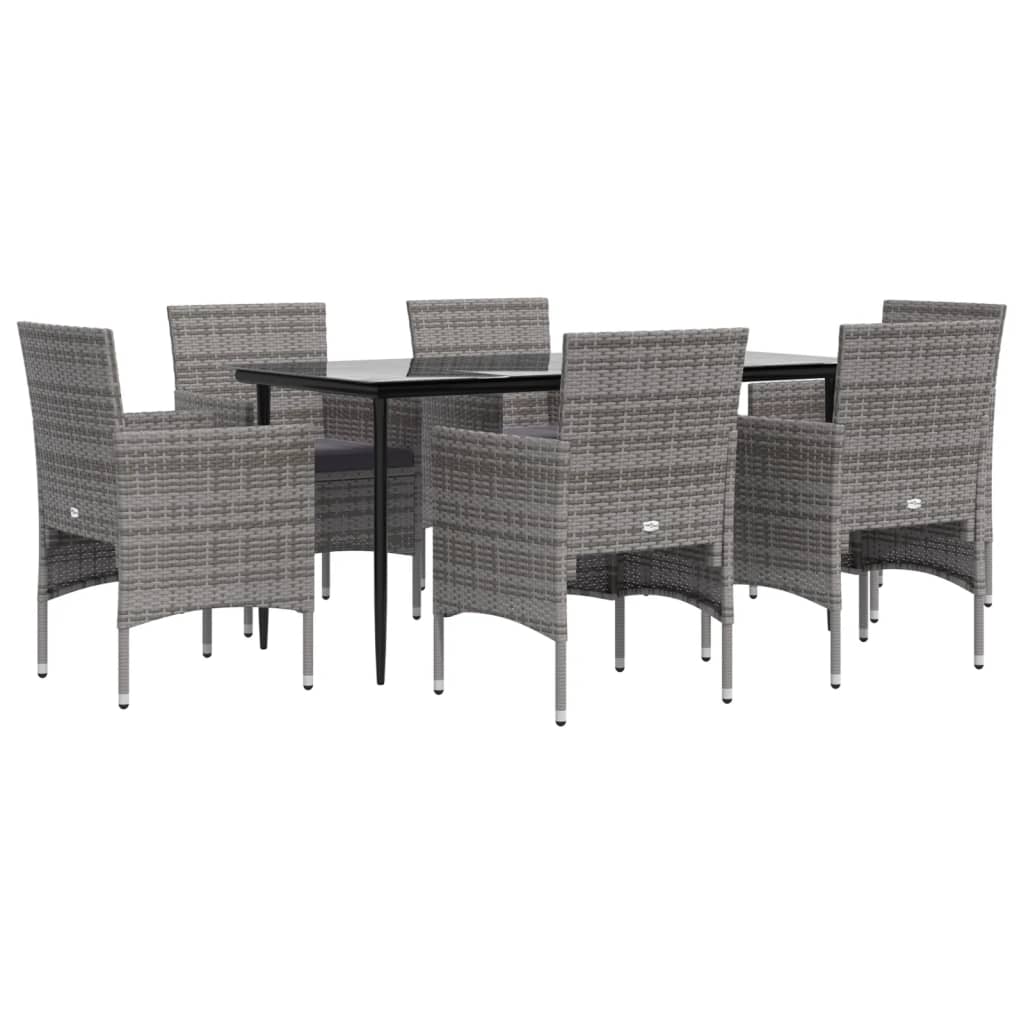 vidaXL Patio Dining Set Outdoor Dining Set Table and Chair Set for Garden-25