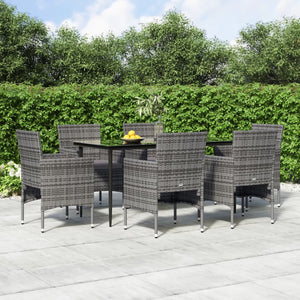 vidaXL Patio Dining Set Outdoor Dining Set Table and Chair Set for Garden-32