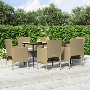 vidaXL Patio Dining Set Outdoor Dining Set Table and Chair Set for Garden-44