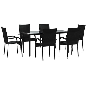 vidaXL Patio Dining Set Outdoor Dining Set Table and Chair Set for Garden-38