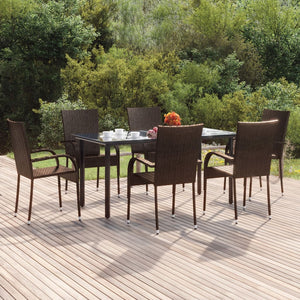 vidaXL Patio Dining Set Outdoor Dining Set Table and Chair Set for Garden-23