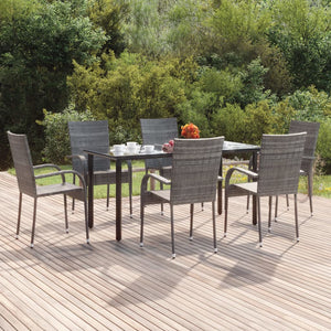 vidaXL Patio Dining Set Outdoor Dining Set Table and Chair Set for Garden-13