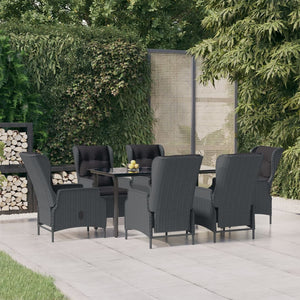 vidaXL Patio Dining Set Outdoor Dining Set Table and Chair Set for Garden-31