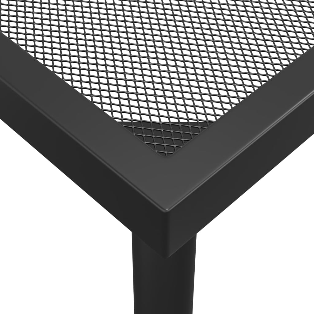 vidaXL Patio Table Outdoor Bistro Table with Metal Frame Anthracite Steel Mesh-22