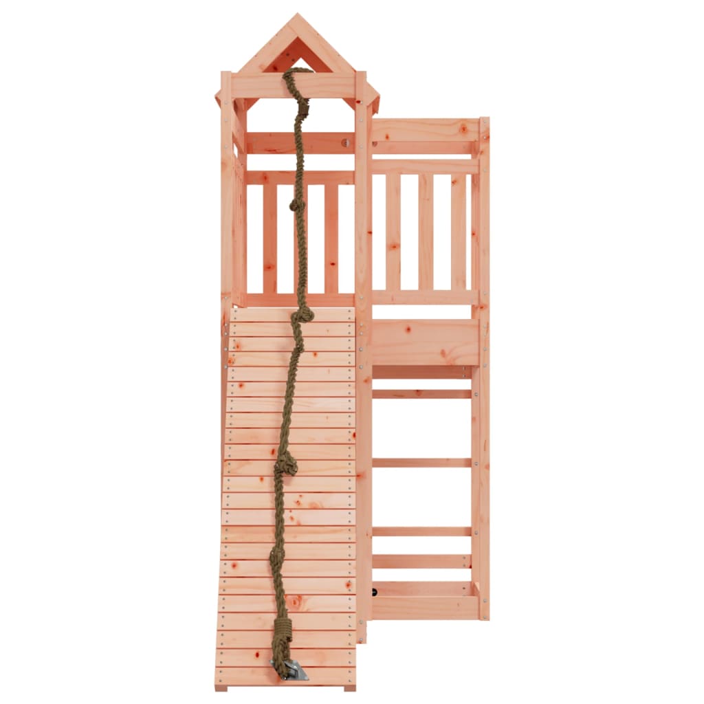 vidaXL Playhouse with Climbing Wall Solid Wood Douglas-3