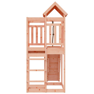 vidaXL Playhouse with Climbing Wall Solid Wood Douglas-4