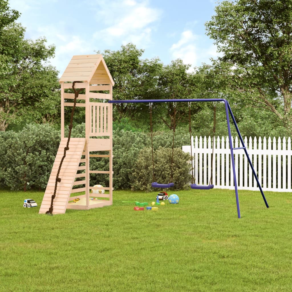 vidaXL Outdoor Playset Solid Wood Pine-0