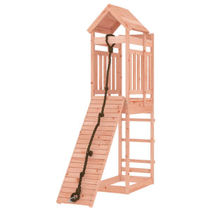 vidaXL Playhouse with Climbing Wall Solid Wood Douglas-3