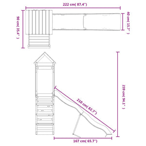 vidaXL Outdoor Playset Solid Wood Pine-2