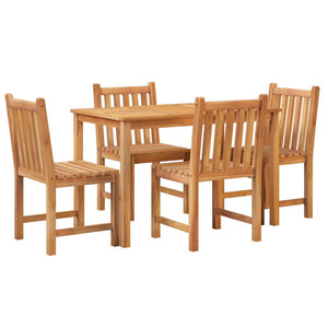 vidaXL Solid Wood Teak Patio Dining Set Garden Outdoor Table Chair 5/7 Piece-1