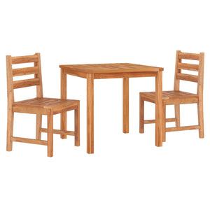 vidaXL Patio Dining Set Garden Outdoor Dining Table and Chairs Solid Teak Wood-0