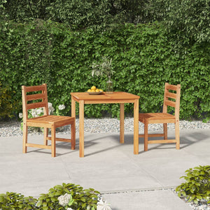 vidaXL Patio Dining Set Garden Outdoor Dining Table and Chairs Solid Teak Wood-5