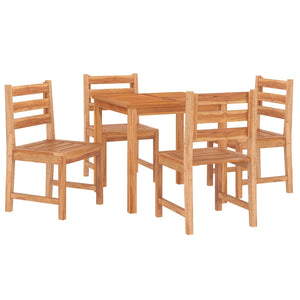 vidaXL Patio Dining Set Garden Outdoor Dining Table and Chairs Solid Teak Wood-1