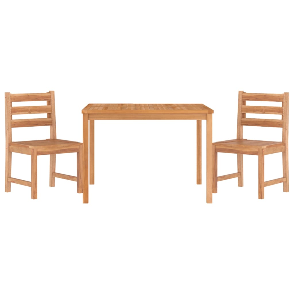 vidaXL Patio Dining Set Garden Outdoor Dining Table and Chairs Solid Teak Wood-2