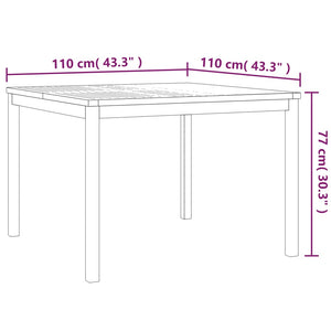 vidaXL Patio Dining Set Garden Outdoor Dining Table and Chairs Solid Teak Wood-18