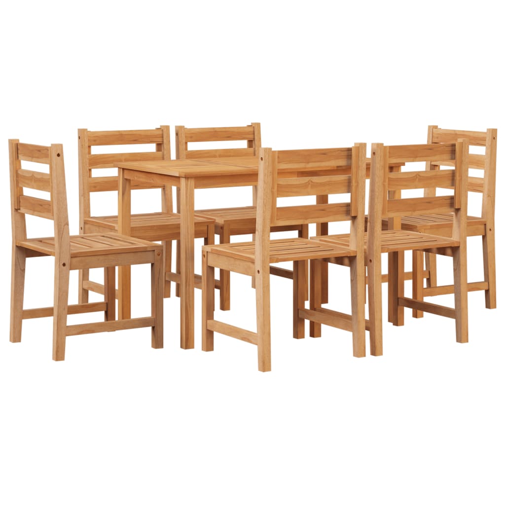 vidaXL Solid Wood Teak Patio Dining Set Seat 5/7 Piece 47.2"/63" Table Length-0