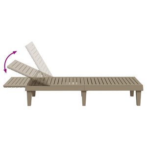 vidaXL Daybed Chaise Lounge Chair Outdoor Seating Furniture Polypropylene-28