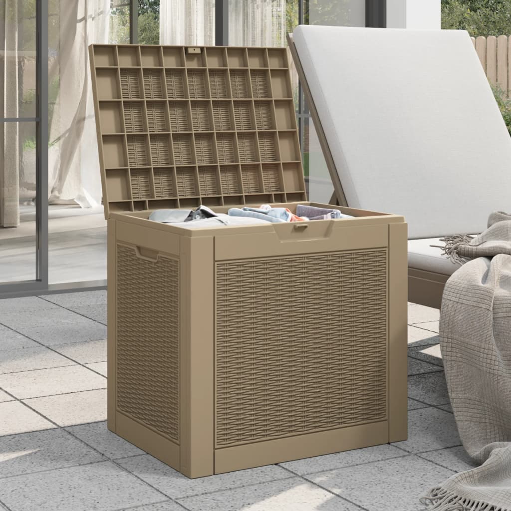 vidaXL Outdoor Storage Box Patio Furniture Garden Storage Chest Polypropylene-3