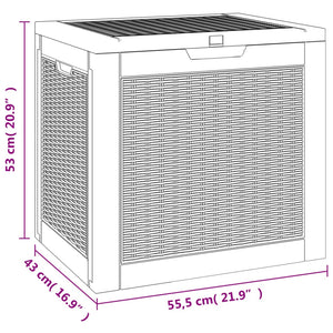 vidaXL Outdoor Storage Box Patio Furniture Garden Storage Chest Polypropylene-5