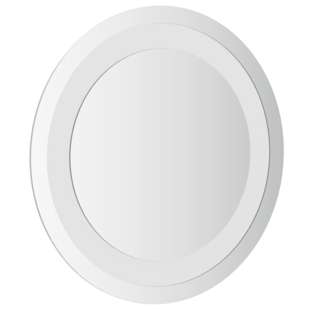 vidaXL LED Bathroom Mirror Wall Mounted Vanity Mirror for Home Bathroom Round-25
