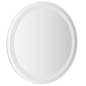 vidaXL LED Bathroom Mirror Wall Mounted Vanity Mirror for Home Bathroom Round-26