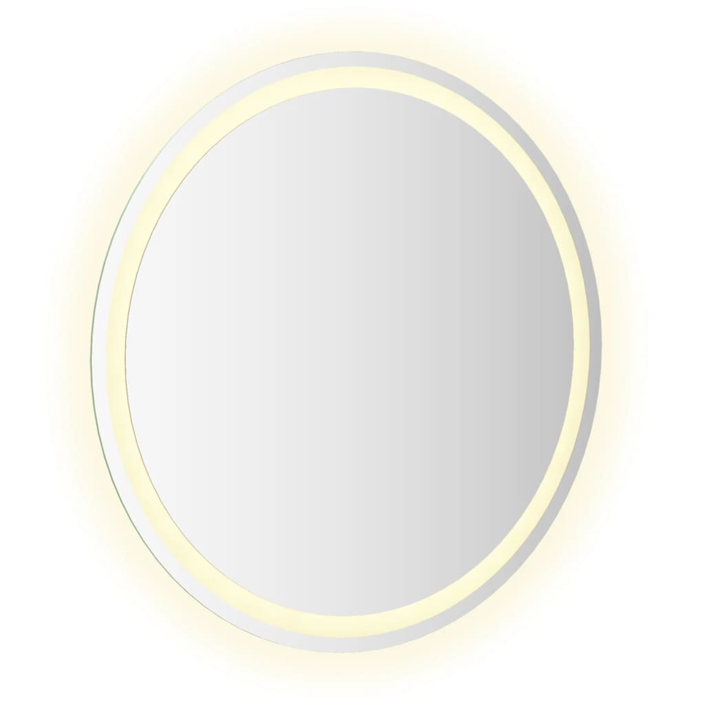 vidaXL LED Bathroom Mirror Wall Mounted Vanity Mirror for Home Bathroom Round-34