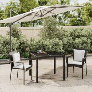 vidaXL Patio Dining Set Outdoor Conversation Set with Cushions Poly Rattan-8